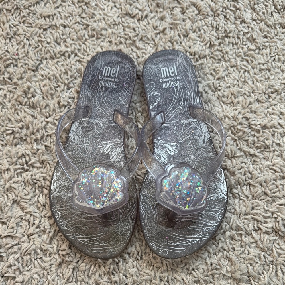 Mel by Melissa Glitter Shell Sandals